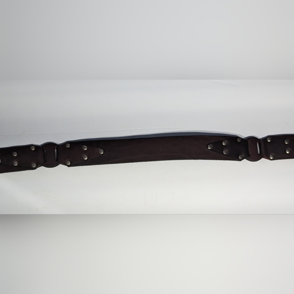 Salvatori Saddle Leather Brown Belt, Size 30 - Picture 10 of 12